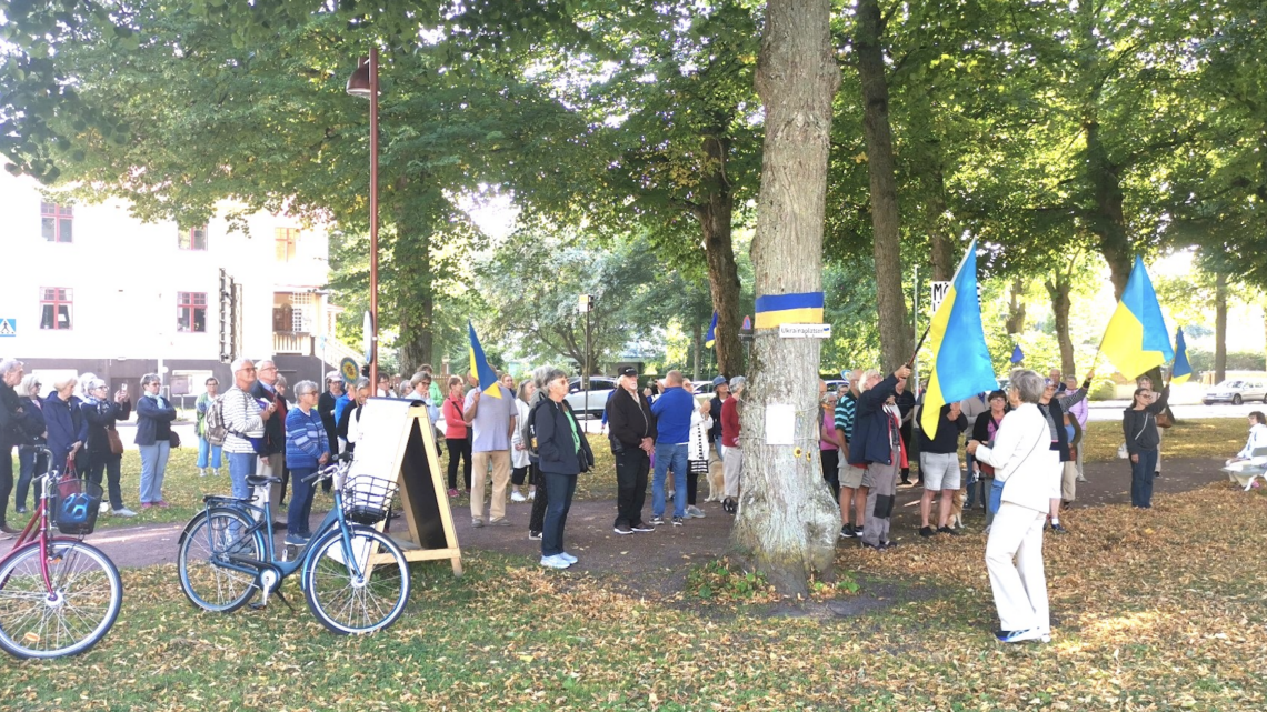 Protest mot Ryssland på Åland